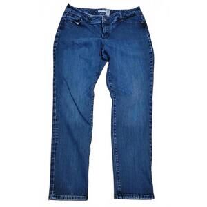 Chico's Medium Wash Mid Rise Platinum Straight Size 2.5 14